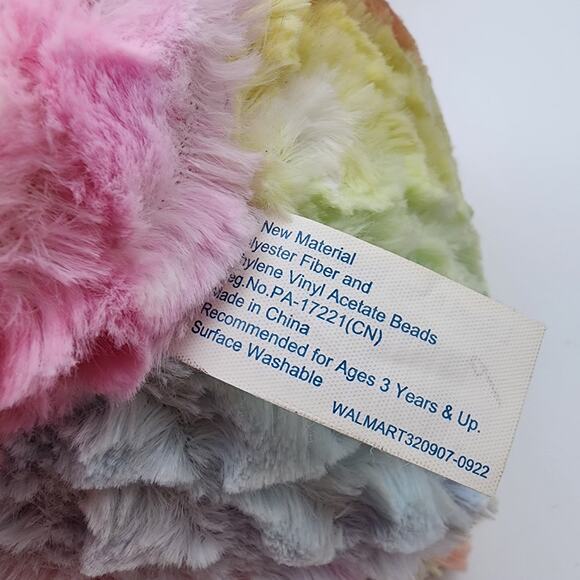 Walmart Scented Rainbow Bunny Rabbit Plush 15" Pink Nose Satin Ribbon 320907 - Picture 6 of 8